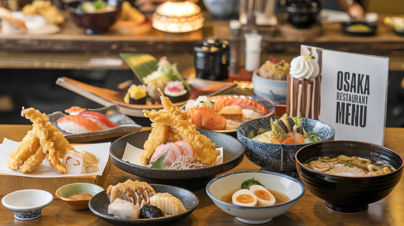 Osaka Restaurant Menu